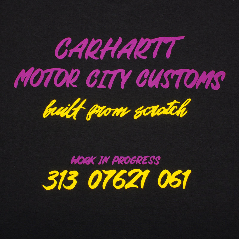 Carhartt WIP S/S Built From Scratch T-Shirt Style # I031725-89XX Color : Black