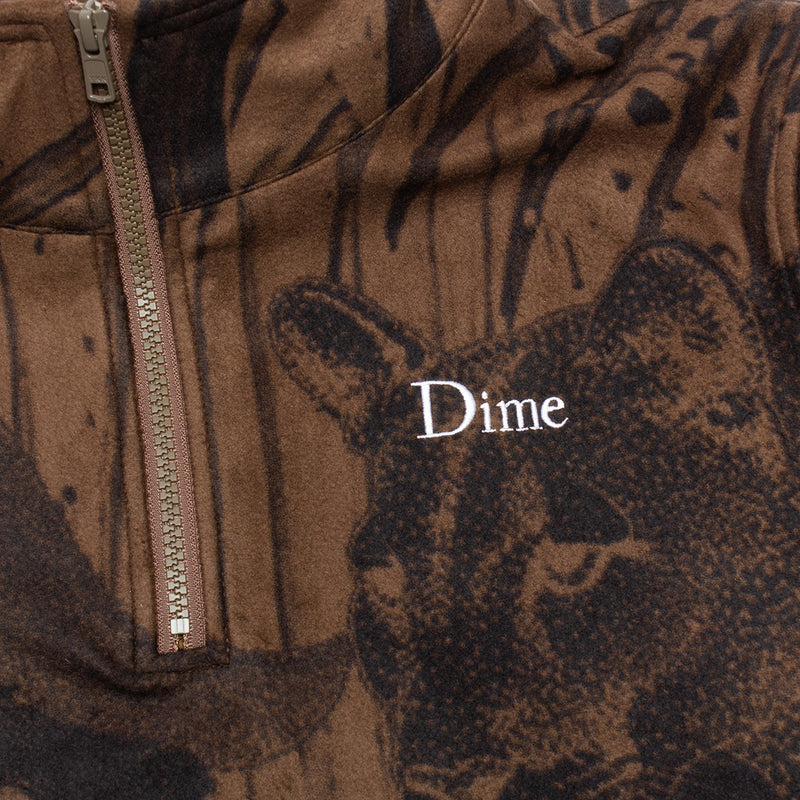 Dime Safari Polar Zip Fleece - Sepia