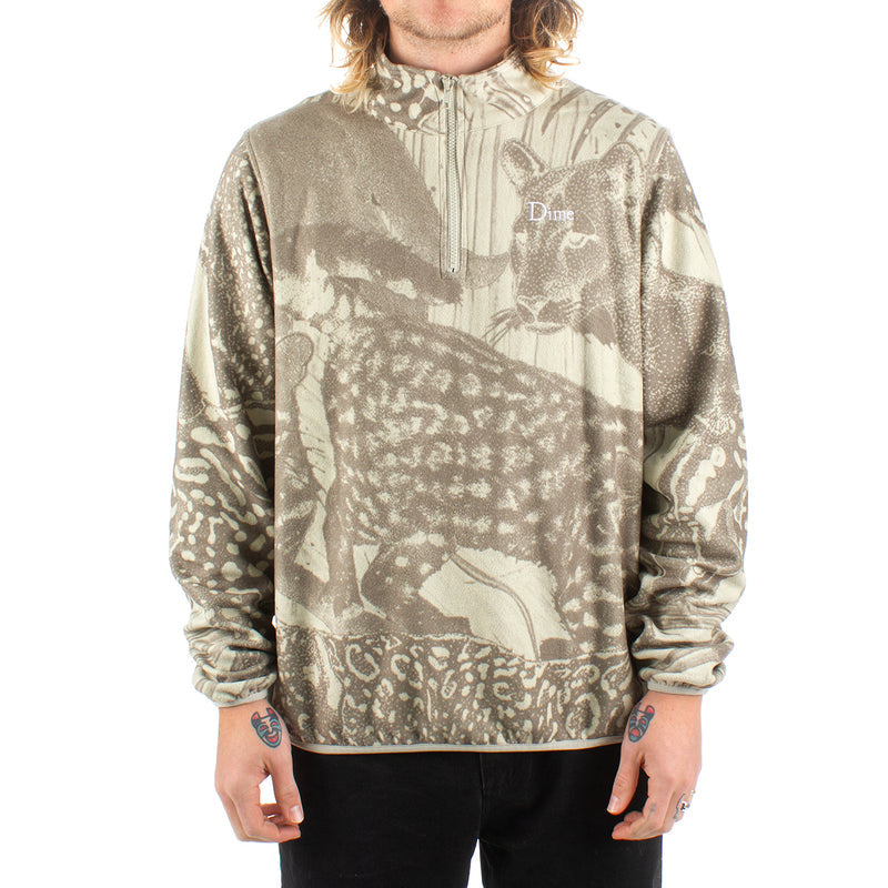 Dime Safari Polar Zip Fleece : Tan