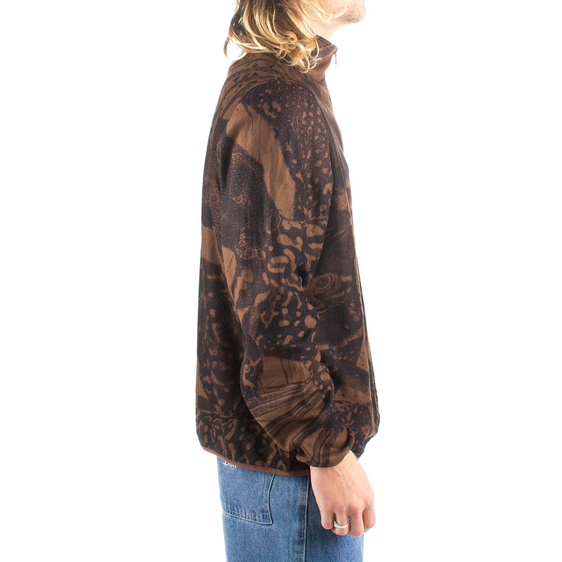 Dime Safari Polar Zip Fleece - Sepia