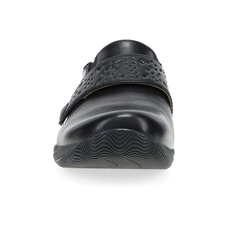 Sallie Wide Black Waxy Burnished