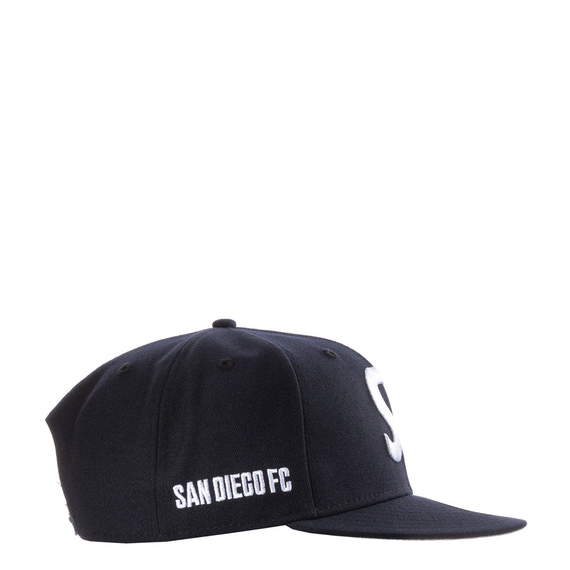 Navy baseball cap with SAN DIEGO FC wordmark on side