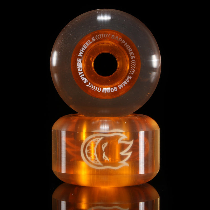 Spitfire | Sapphire Wheel Color : Orange Durometer : 90 Sizes : 54mm