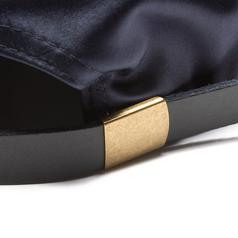 Quartersnacks Satin Snackman Cap Black  Edit alt text