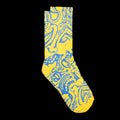 Carpet Company Schizoid Sock Color : Yellow / Blue