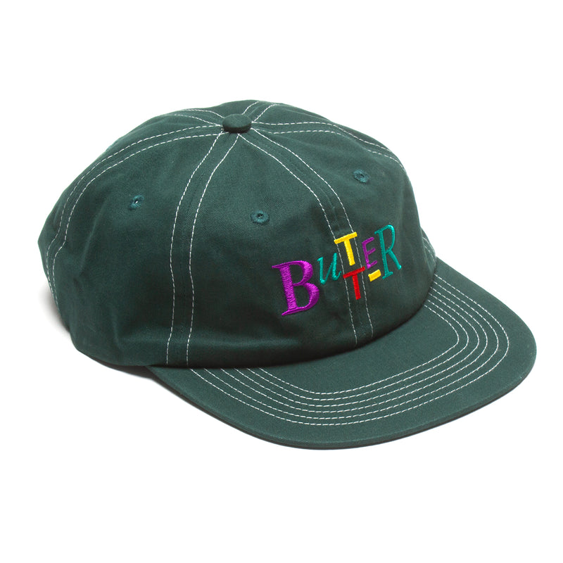 Butter Goods Scope 6 Panel Hat : Forest Green