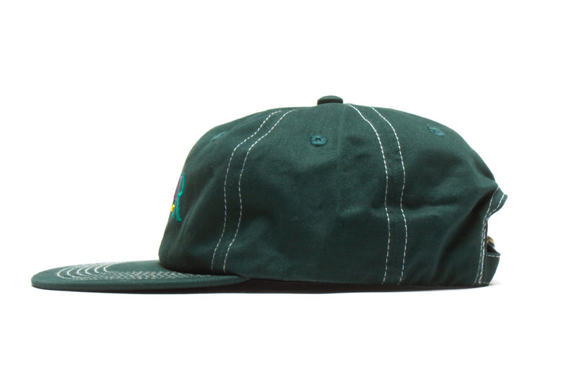 Butter Goods Scope 6 Panel Hat : Forest Green