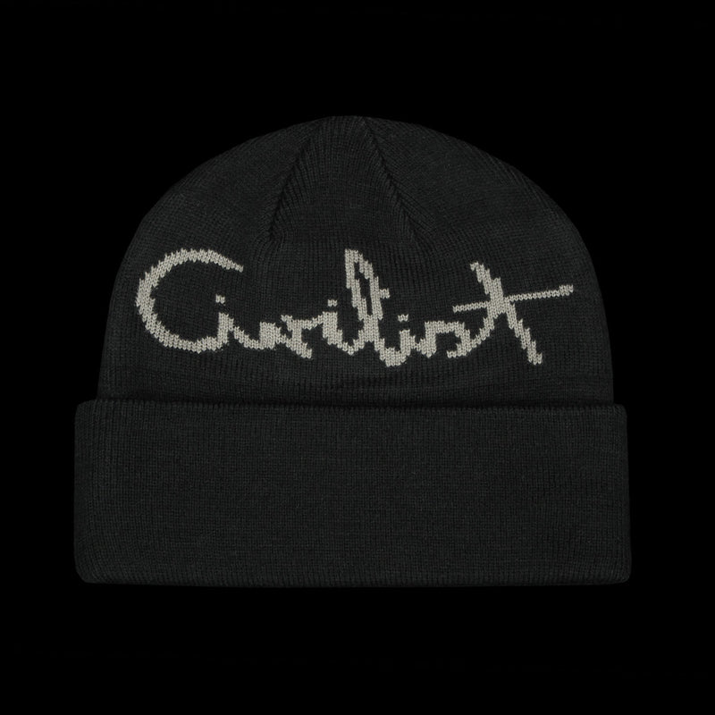 Civilist Script Beanie Black