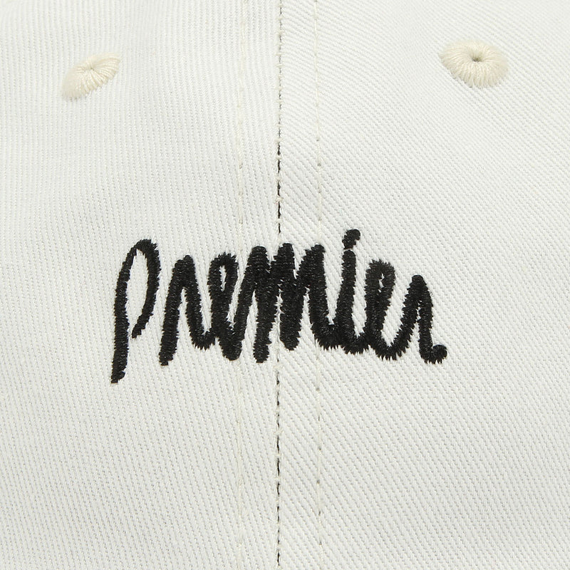 Premier Script Hat Off White