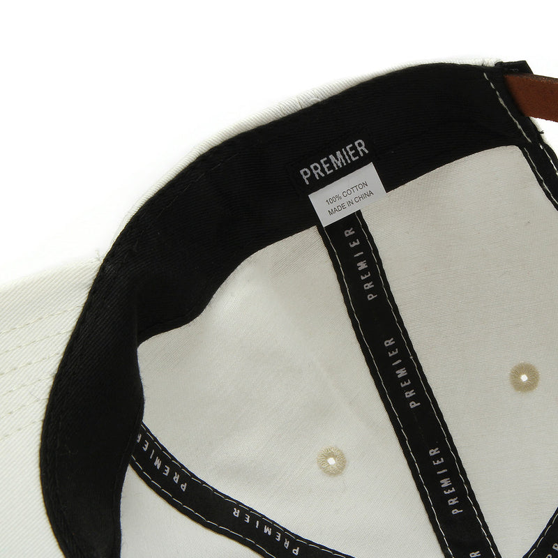 Premier Script Hat Off White