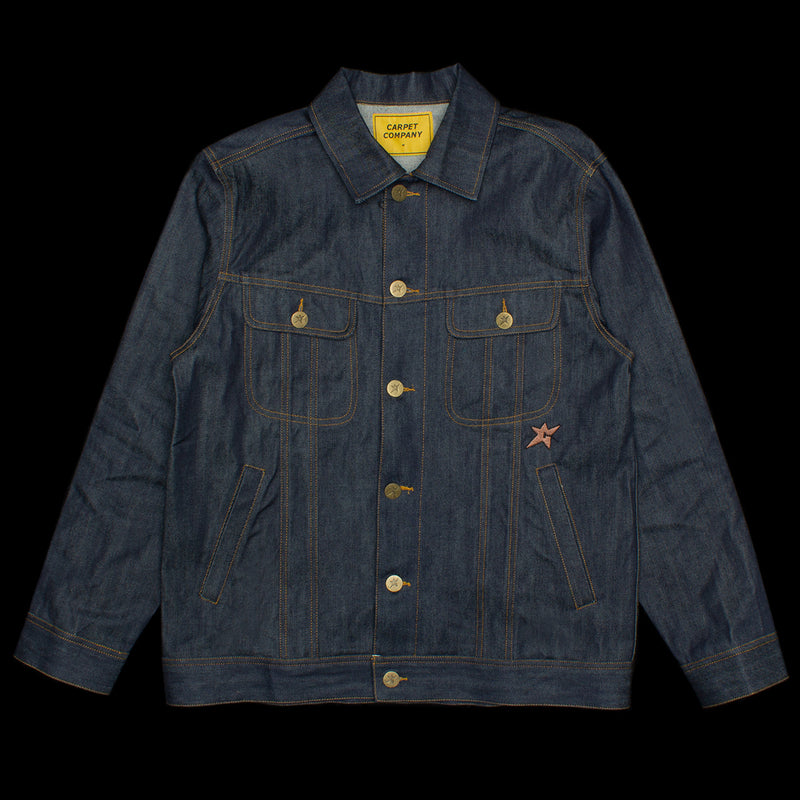 Carpet Company Selvedge Raw Denim Jacket  Indigo