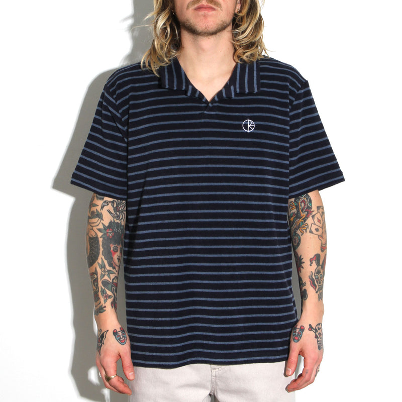 Polar Serge Polo Shirt Navy  Edit alt text