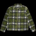 Shadow Plaid Sherpa Zip Shirt