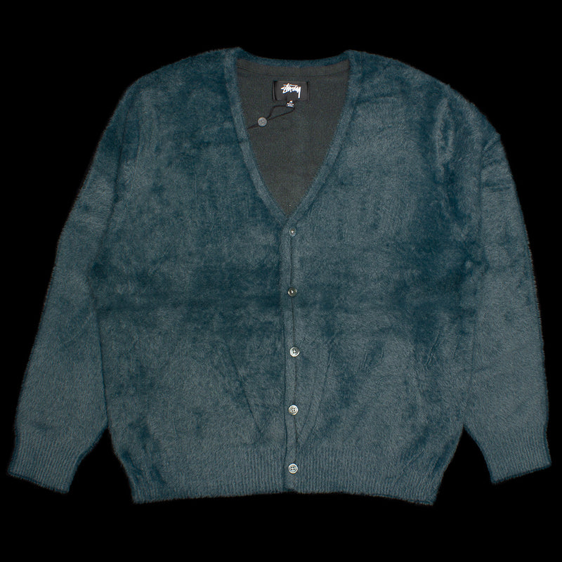 Stussy Shaggy Cardigan : Dark Green
