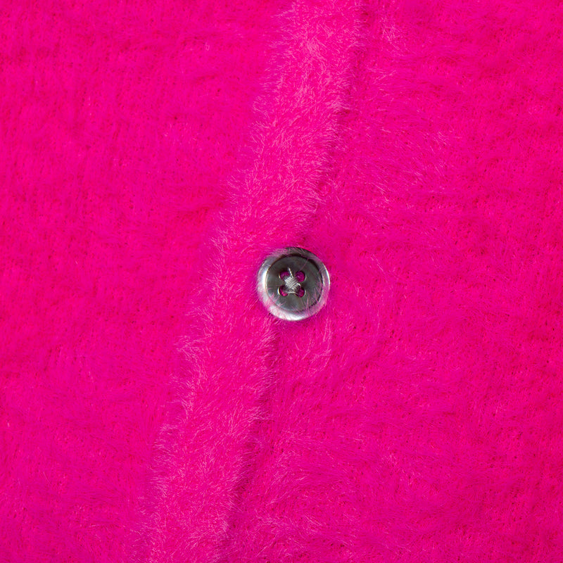 Stussy Shaggy Cardigan : Fuschia