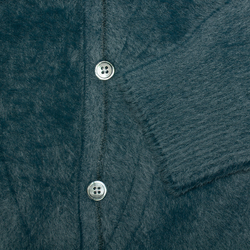 Stussy Shaggy Cardigan : Dark Green