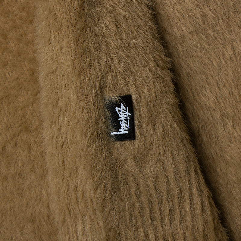Stussy Shaggy Cardigan : Taupe