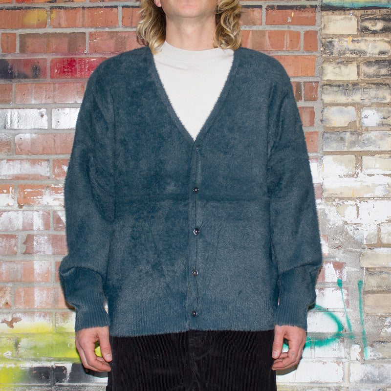 Stussy Shaggy Cardigan : Dark Green