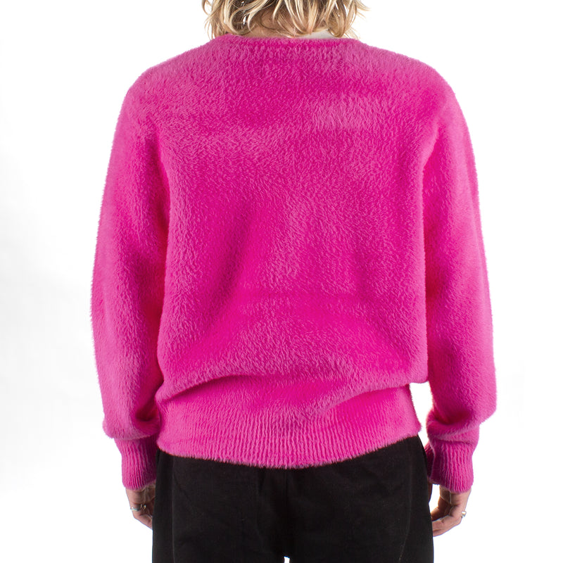 Stussy Shaggy Cardigan : Fuschia