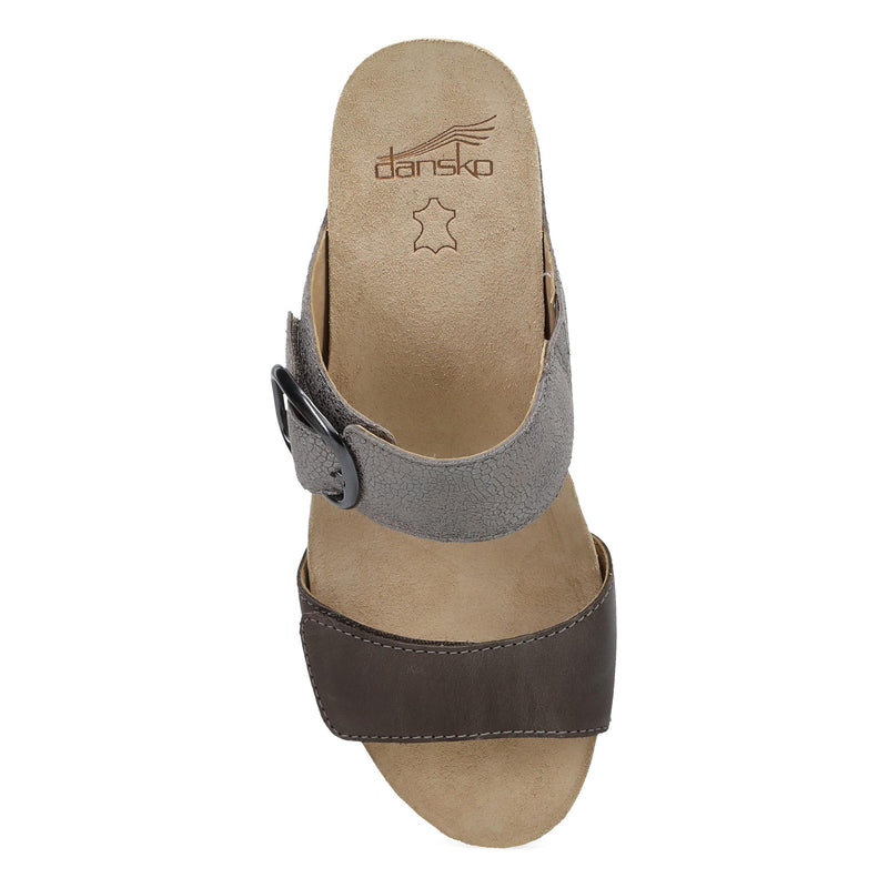 Top image of Shannon Pewter/Taupe Leather