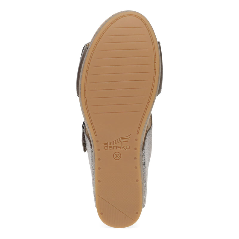 Bottom image of Shannon Pewter/Taupe Leather