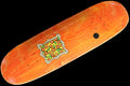 Krooked Shaped Flower Frame Embossed Orange Deck 8.75"