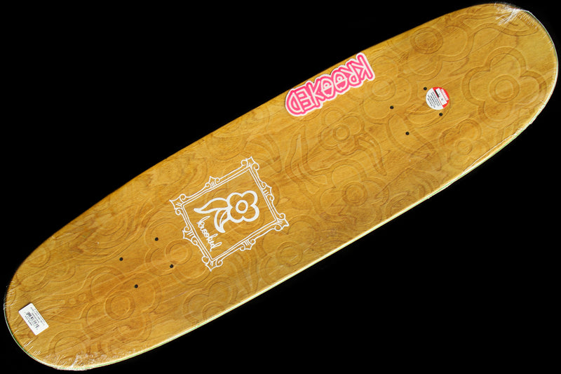 Krooked Shaped Flower Frame Embossed Teal Deck 8.75"