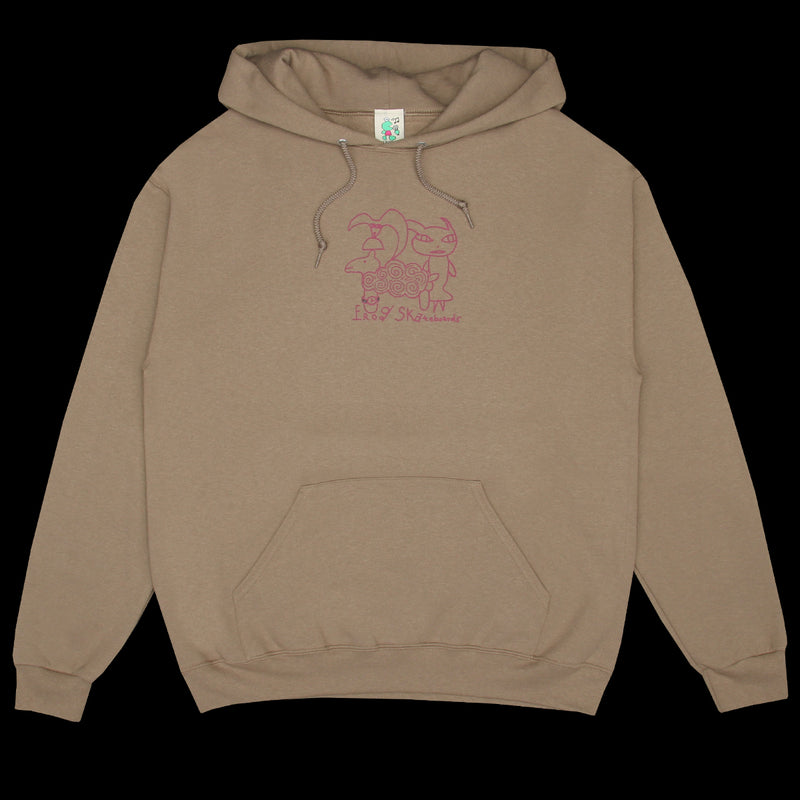 Frog Sheep Friends Hoodie Sandy