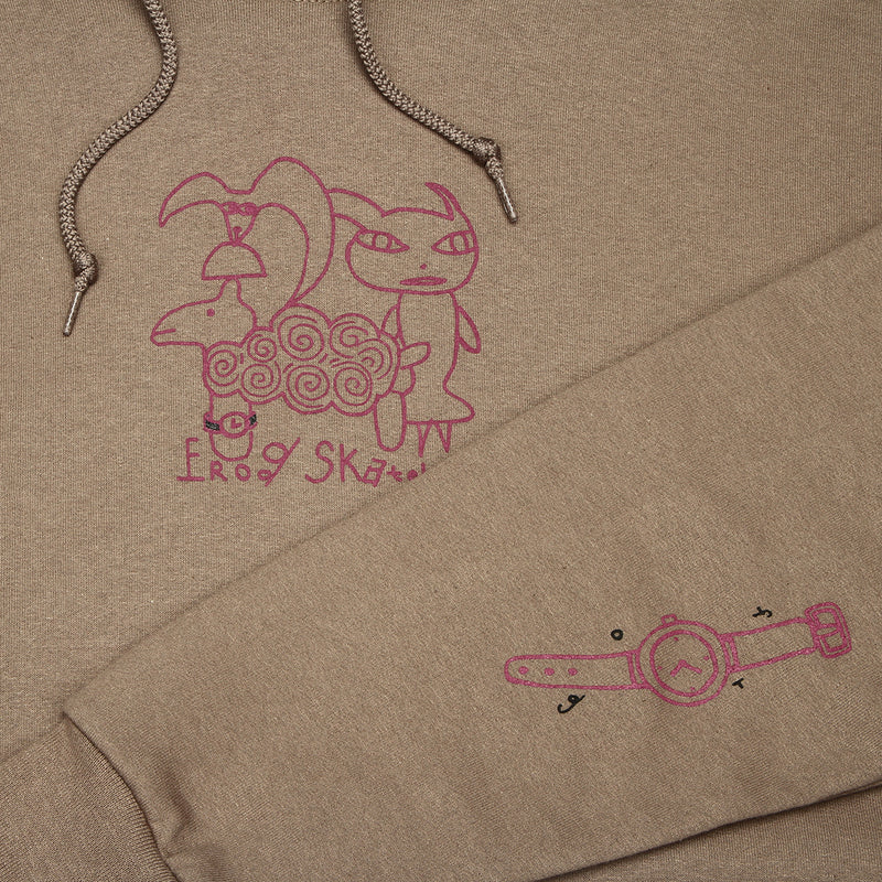 Frog Sheep Friends Hoodie Sandy