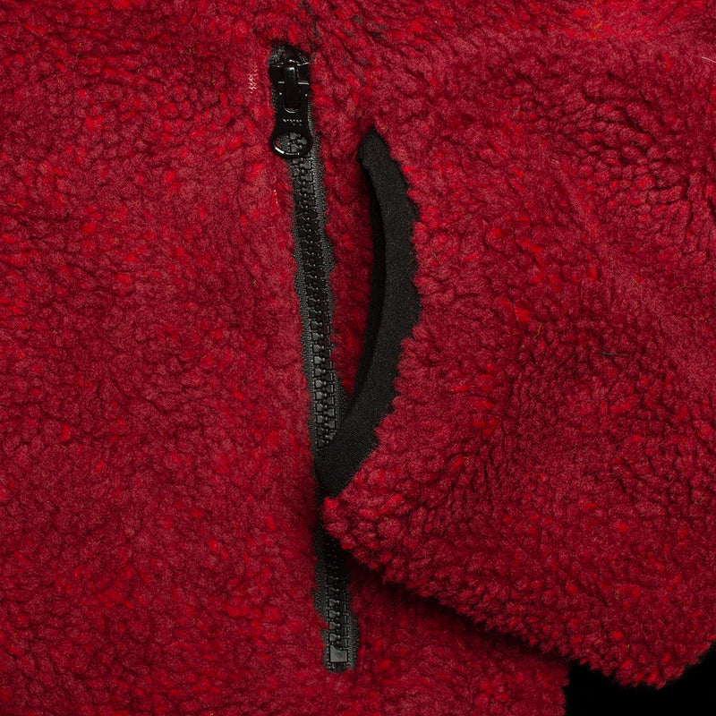 Stussy | Sherpa Reversible Jacket Style # 118529 Color : Lava
