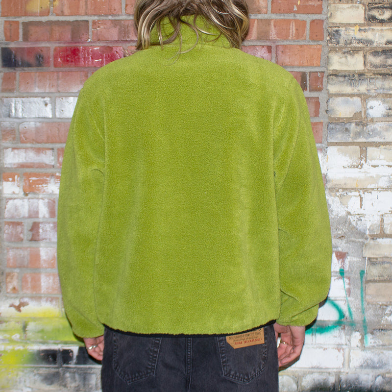 Stussy Sherpa Reversible Jacket Moss Green  Edit alt text