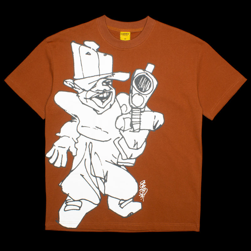 Carpet Company Shooter T-Shirt Color : Brown