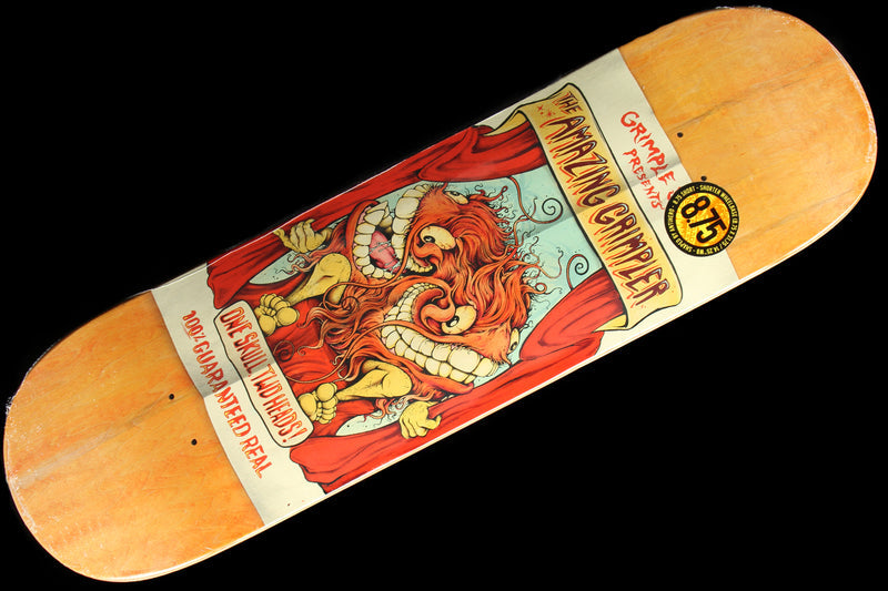 Grimple Sideshow Orange Deck 8.75"