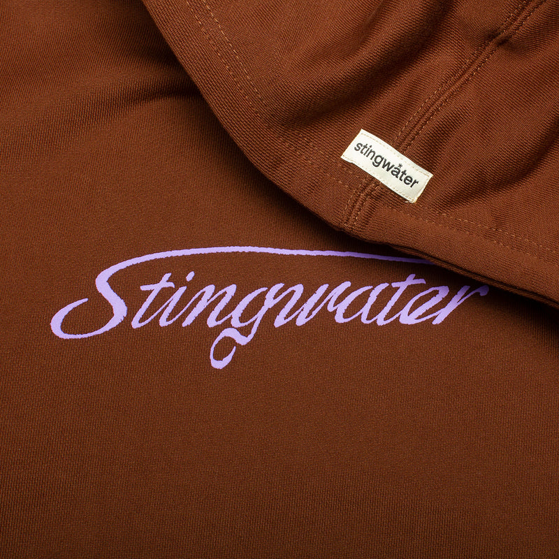Stingwater Signature Logo Hoodie  Brown