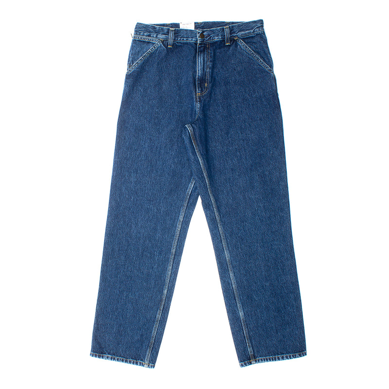 Carhartt WIP | Single Knee Pant Style # I032024-0106 Color : Blue (Stone Washed)