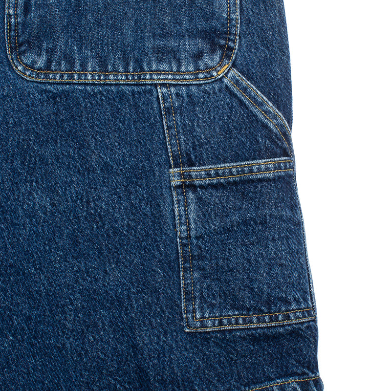 Carhartt WIP | Single Knee Short Style # I032026-0106 Color : Blue (Stone Washed)