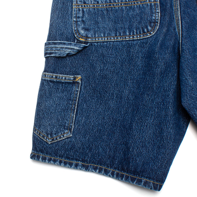 Carhartt WIP | Single Knee Short Style # I032026-0106 Color : Blue (Stone Washed)