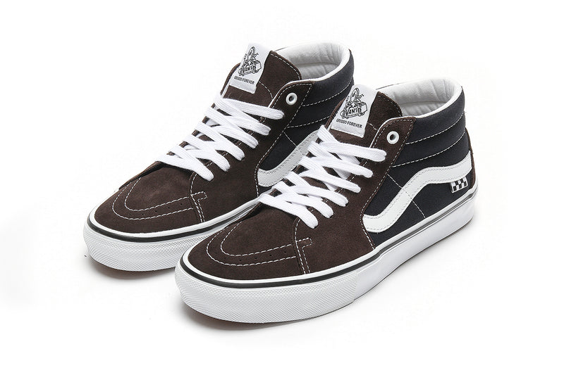 Vans Skate Grosso Mid Dark Brown / Navy