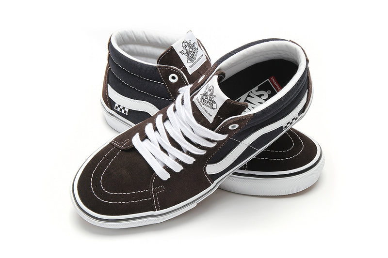 Vans Skate Grosso Mid Dark Brown / Navy