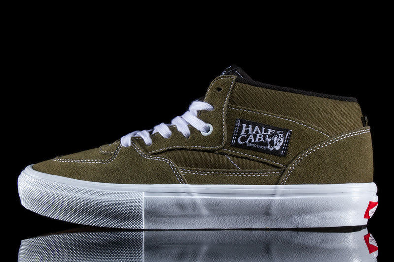 Vans Skate Half Cab  Dark Olive / White