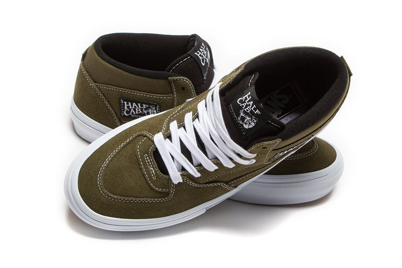 Vans Skate Half Cab Dark Olive / White  Edit alt text