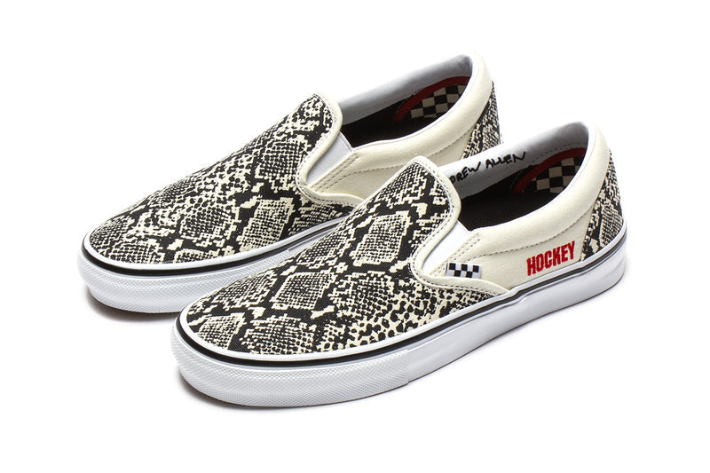 Vans | Skate Slip-On x Hockey Style # VN0A5FCA7W11 Color : White / Black