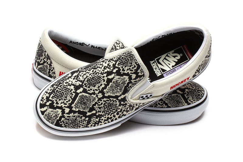 Vans | Skate Slip-On x Hockey Style # VN0A5FCA7W11 Color : White / Black