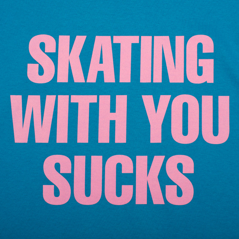 Quartersnacks Skating With You T-Shirt Light Blue  Edit alt text