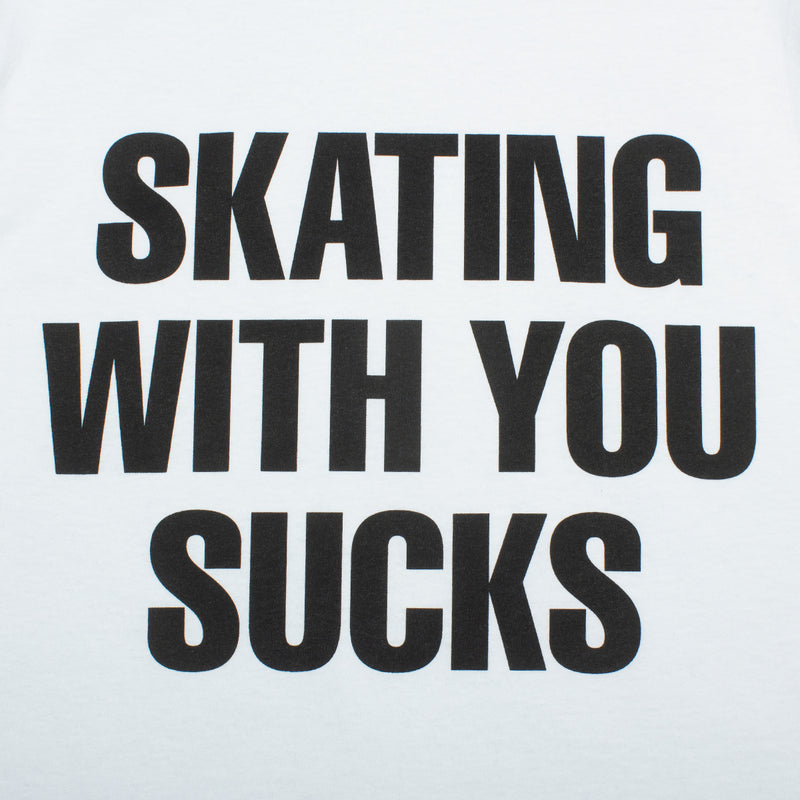 Quartersnacks Skating With You T-Shirt White  Edit alt text