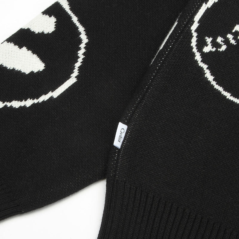 Civilist Smiler Knit Crew Black
