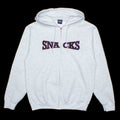 Quartersnacks Snacks Full-Zip Hoodie Grey