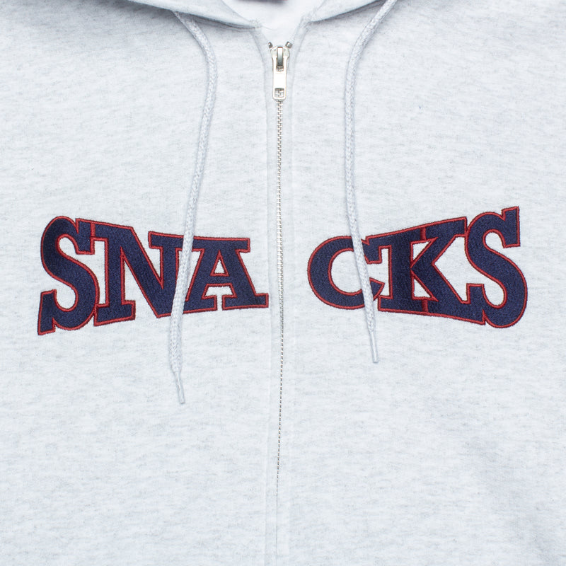 Quartersnacks Snacks Full-Zip Hoodie Grey  Edit alt text