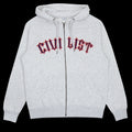 Civilist Spike Zip Hoodie Heather Grey
