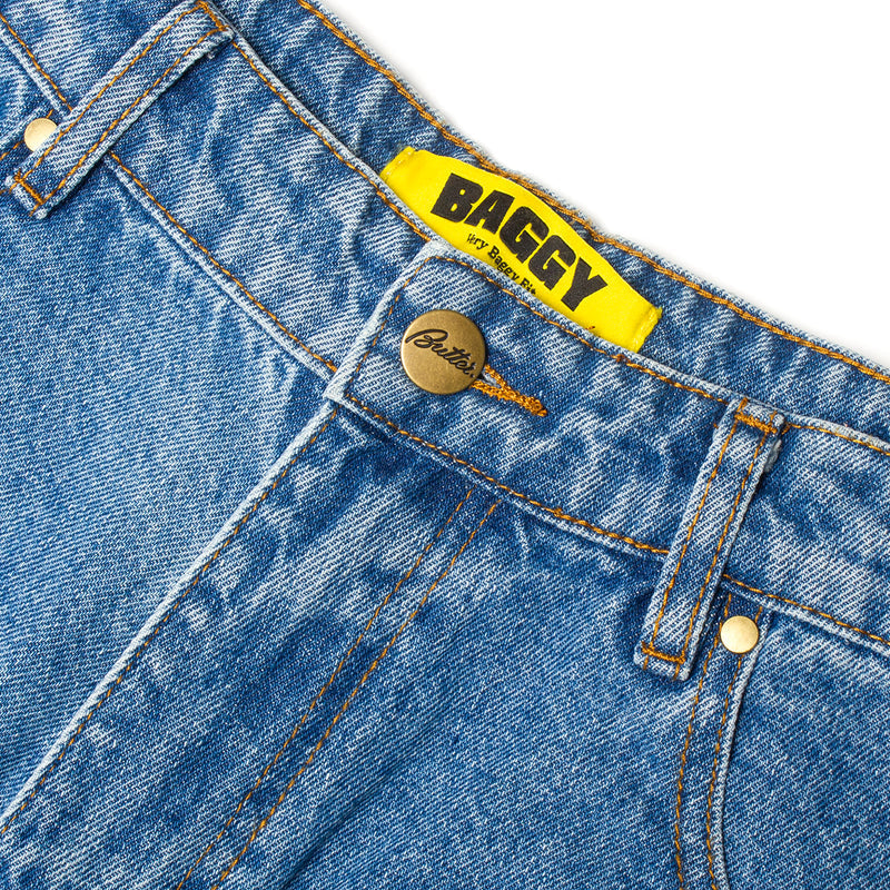 Butter Goods Spinner Denim Jeans : Washed Indigo